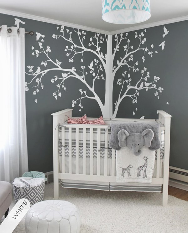 White tree wall decals