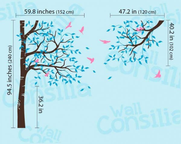 Birch-tree-wall-decal-set