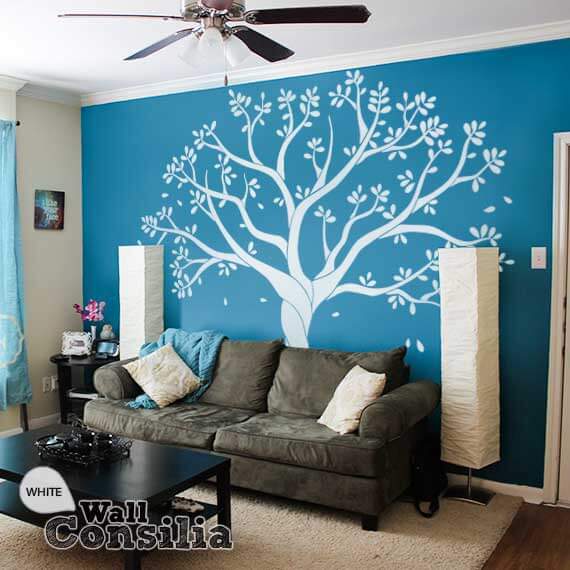 White wall online sticker