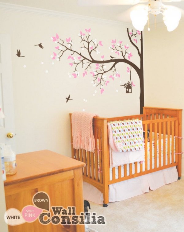 Bird tree for baby room